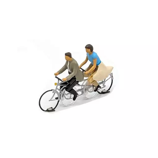 Uomo e donna in tandem assemblati - Magnorail KKD-2 - HO 1/87