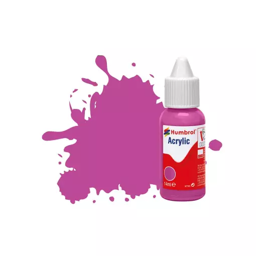 Peinture acrylique n°58 - couleur magenta MAT - HUMBROL DB0058 | 14 mL