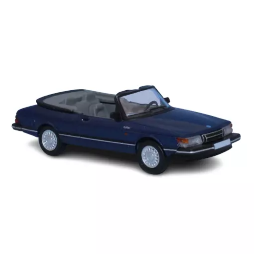 Saab 900 cabriolet | bleu foncé métallisé | 1986 | PCX 870670 | HO 1/87