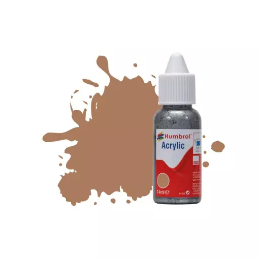 Peinture acrylique n°118 - couleur cannelle US MAT HUMBROL DB0118 | 14 mL