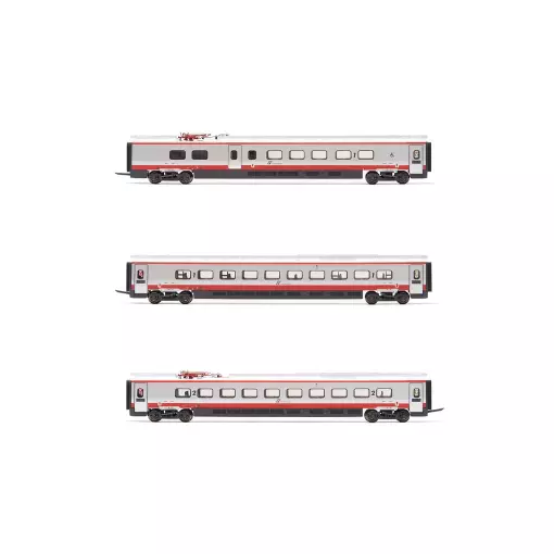 Satz von 3 Wagen "Frecciargento" - Arnold HN3511 - N 1/160 - FS - EP VI