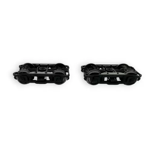 Set di due carrelli PLM tipo D - Nero - REE Modello XB112E01