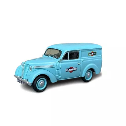 Voiture Renault JUVAQUATRE Fourgon Tôlé "MARTINI" - REE MODELES RECB172 - HO 1/87