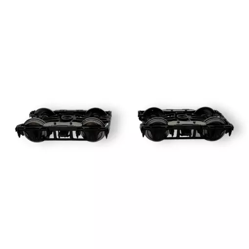 Set di due carrelli letto - Nero - REE Modello XB110D01