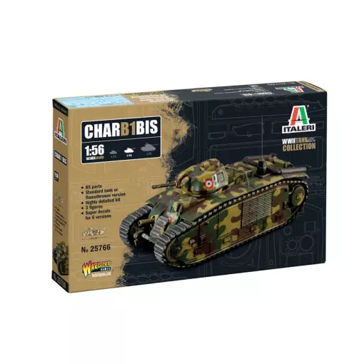 Char B1 Bis - Italeri 25766 - 1/56