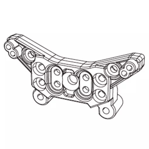 Achterschokdemperbevestiging voor Hyper Go - MJX 14180B - 1/14