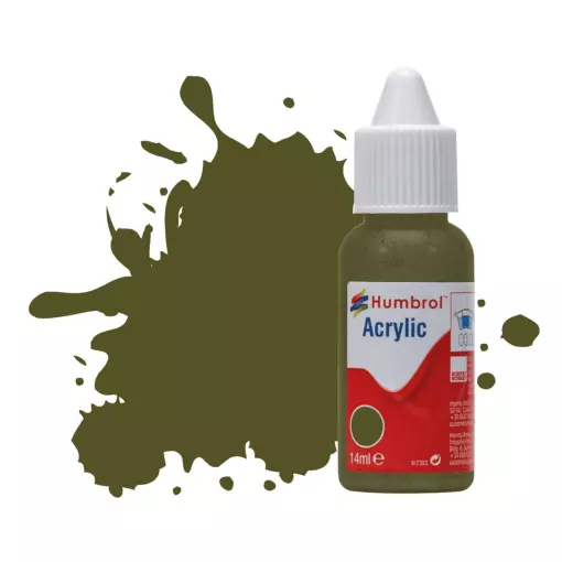 Peinture acrylique n°159 - couleur Kabi Drab MAT HUMBROL DB0159 - 14 mL