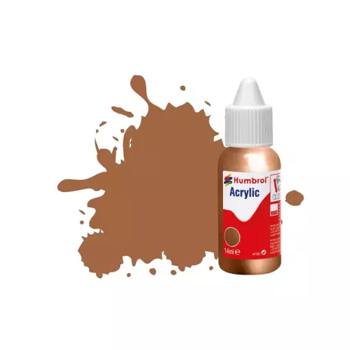 Peinture acrylique n°171- couleur bronze antique METALLIQUE HUMBROL DB0171 - 14 mL