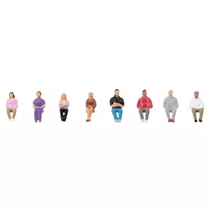18 figurines miniatures de passants - 1:50
