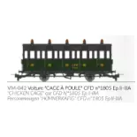 Carrozza passeggeri "Cage à poule" N°1805 - Ree Models VM042 - HOe/HOm 1/87 - CFD - Ep II/III - 2R