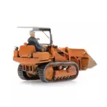 Cargadora sobre orugas con cabina abierta Hanomag K5 + figura - Artitec 322.040 - HO 1/87