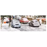  3 coches en la nieve - BUSCH BU89010 - HO 1/87