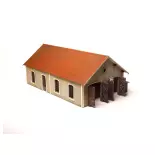 2-weg CFD-loods - Model Timber 105007 - HO 1/87