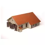 Cobertizo CFD de 2 vías - Modelo Timber 105007 - HO 1/87