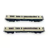 Set de 2 voitures lits type S livrée blanche avec monogramme - LS Models 49143 - HO 1/87 - CIWL - Ep II - 2R