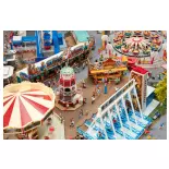 Kit de 7 attractions pour fête foraine - Faller 140460 - HO 1/87