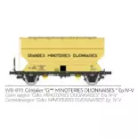 FAUVET-GIREL graanwagen "GRANDES MINOTERIES DIJONNAISES" - Ree Models WB891 - HO 1/87 - SNCF - Ep IV/V - 2R