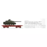 Ketelwagen SSym46 + tank amx-30 "Languedoc" 1DB 6RD - Ree Modèles WBA031 - HO 1/87 - SNCF - Ep IV - 2R