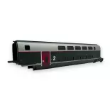 Set of 3 TGV Duplex Carmillon carriages - Jouef HJ3017 - SNCF - HO 1/87 - EP VI- 2R