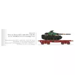 Panzerwagen SSym46 + Panzer amx-30 "Du Breuil" 1DB 1RC - Ree Modèles WBA035 - HO 1/87 - SNCF - Ep IV - 2R