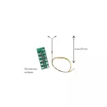 Set di 5 lampade da terra doppie a LED - Azar Modelli 003-1 - Z 1/220 - Bianco caldo