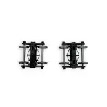 Set de deux bogies TP à roues pleines - Noir - REE Modèles XB109J01