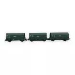 Set de 3 Wagons Trémies ARBEL - MAKETTE 4742 - HO 1/87 - SNCF - EP IV - 2R