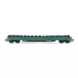 Flacher Rungenwagen mit Garnspulen - Rivarossi HR6553 - N 1/160 - FS - EP VI