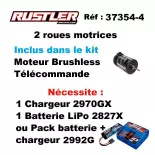 Rustler 4x2 BL-2s clipless - Traxxas 37354-4-ORNG - 1/10