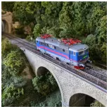 Locomotora eléctrica Rc4 DCC SON Roco 70458 - HO 1/87 - Carga Verde - EP VI