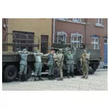 Prisioneros de guerra de la Wehrmacht + guardias americanos - Artitec 5870054 - HO 1/87