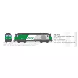 Diesellocomotief BB 67471 Fret - Ree Modèles MB241SAC - HO 1/87 - SNCF - Ep V - Digitaal geluidsfumigène - 3R