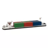 Cargo fluvial avec conteneurs - Faller 131013 - HO 1/87