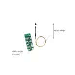 Set di 5 lampioni a LED - Modelli Azar D002-1 - Z 1/220 - Bianco caldo