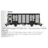 Lichtgrijze bestelwagen, zwart beslag, N°2613 - Ree Modellen VM048 - HOe/HOm - CFD - Ep II/III - 2R