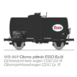 Vagón cisterna de aceite ESSO - Ree Models WB869 - HO 1/87 - SNCF - Ep III - 2R