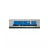 Wagon porte-conteneurs à bogies Vecchietti Rto Ata 00347 - Piko 54823 - HO 1/87 - SNCF - Ep V - 2R