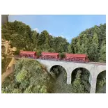 Set di 3 carri tramoggia T8 Tadkks REE Modelli WB844 - HO 1/87 - SNCF - EP IV-V