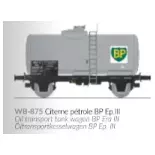 Wagon citerne pétrole BP - Ree Modèles WB875 - HO 1/87 - SNCF - Ep III - 2R