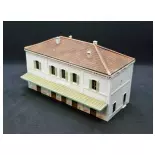 PLM 5 door train station - Wooden Model Railway 201009 N 1/160