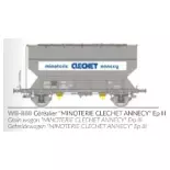 Wagon céréalier FAUVET-GIREL « MINOTERIE CLECHET ANNECY » - Ree Modèles WB888 - HO 1/87 - SNCF - Ep III - 2R