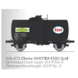 SIMOTRA-ESSO benzinetankwagon - Ree Models WB873 - HO 1/87 - SNCF - Ep III - 2R