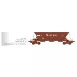 Trichterwagen ex Typ 1 "TRANS-RAIL" - Ree Modelle WB865 - HO 1/87 - SNCF - Ep IV - 2R