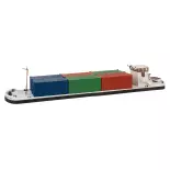 Cargo fluvial avec conteneurs - Faller 131013 - HO 1/87