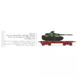 Ketelwagen SSym46 + tank amx-30 "Turenne" 1DB 1RC - Ree Modèles WBA033 - HO 1/87 - SNCF - Ep IV - 2R