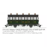 Coche de viajeros "Cage à poule" N°1803 - Ree Models VM041 - HOe/HOm 1/87 - CFD - Ep II/III - 2R