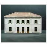 PLM 5 door train station - Wooden Model Railway 201009 N 1/160