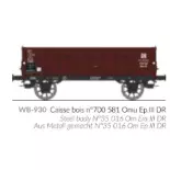 Ludwigshafener Kippwagen mit Holzkastenaufbau N°700 581 Omu - Ree Modèles WB930 - HO 1/87 - DR - Ep III - 2R