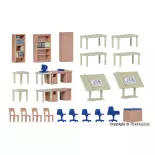 Mobilier de bureau - Kibri 38655 - HO 1/87