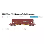 Wagon trémie Tanpps T90 "Trans Engrais" - Albert Modell 065309 - HO 1/87 - F-ERSA - Ep VI - 2R